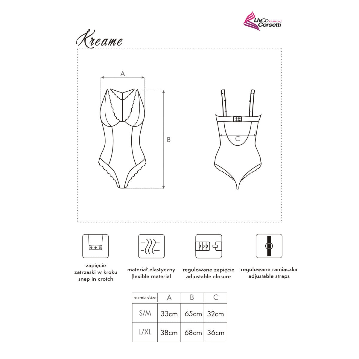 LC Kreame body zwart
