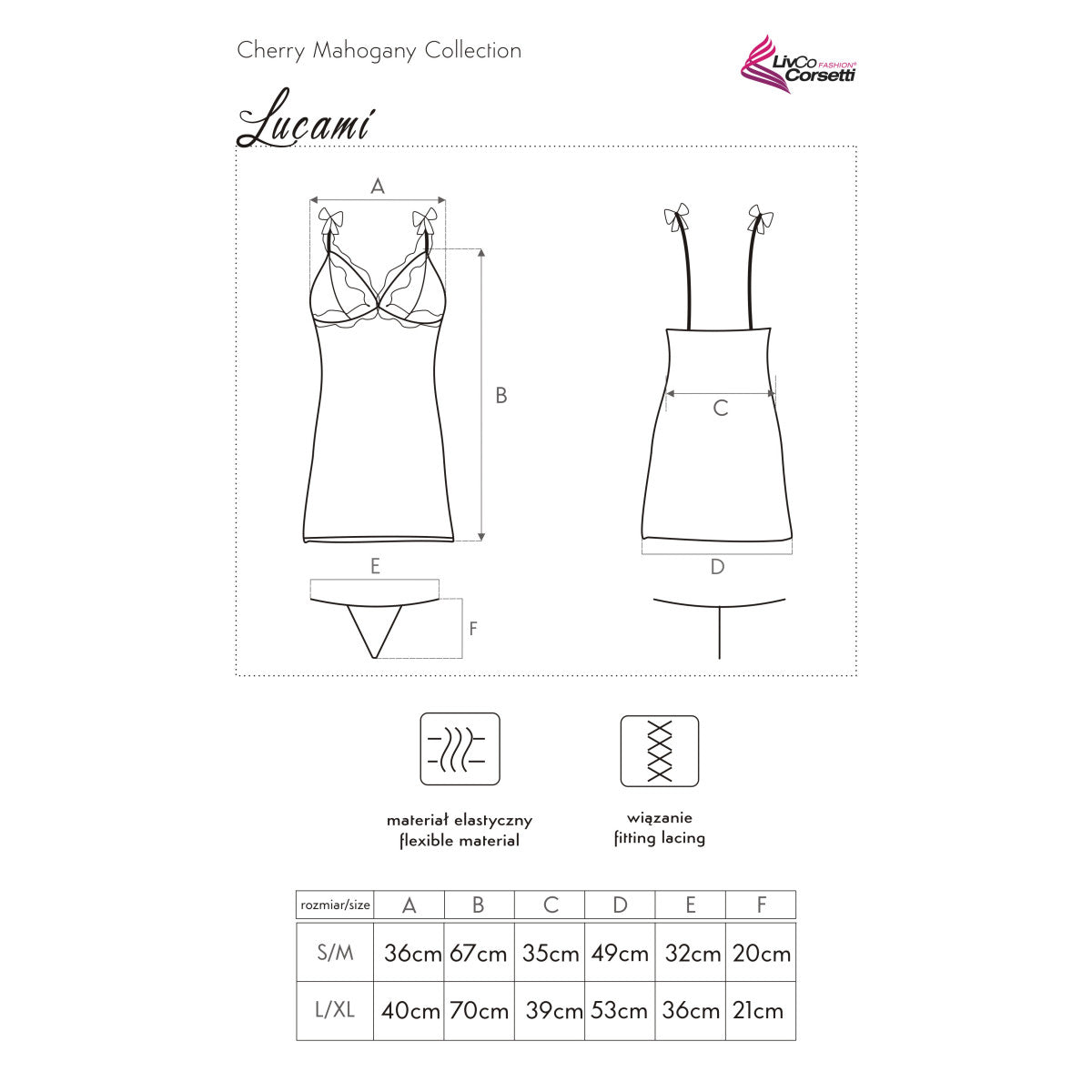 Lucami kanten babydoll – paars van Dare2Live – paars
