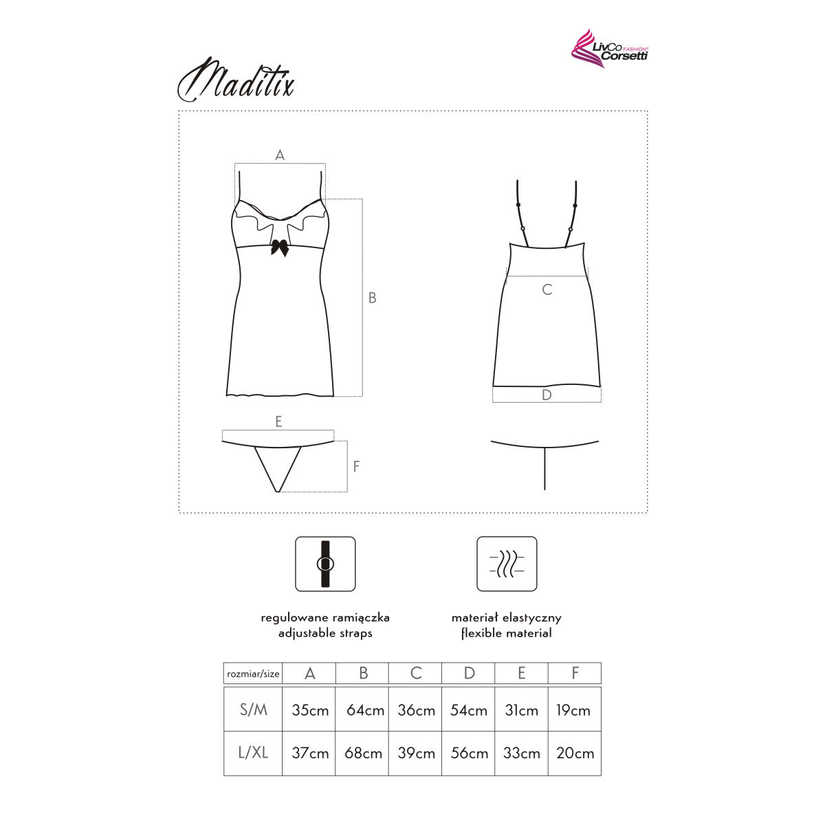 Maditix babydoll – zwart van Dare2Live – zwart