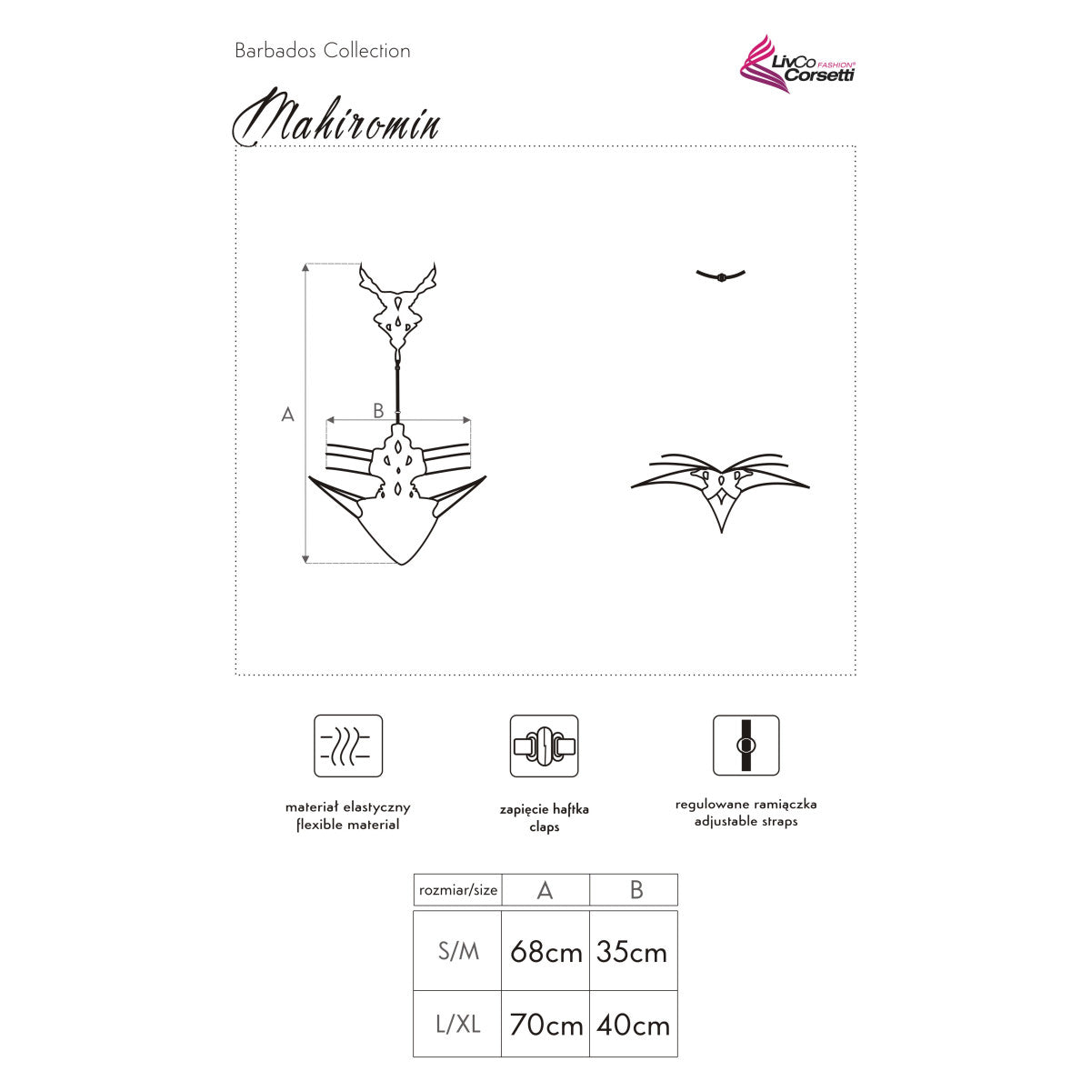 Mahiromin body – zwart