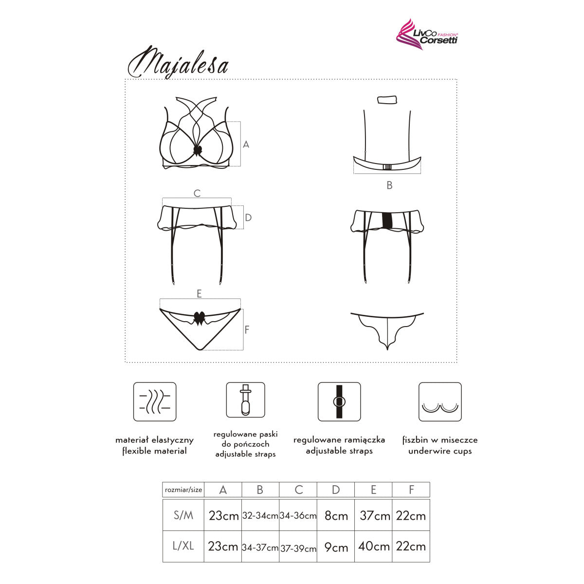 Majalesa kanten lingerieset – zwart van Dare2Live – zwart