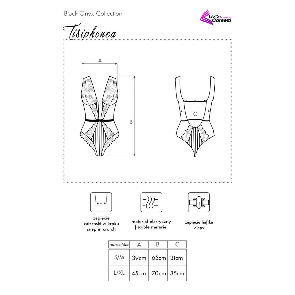 Tisiphonea body – zwart – detail 4