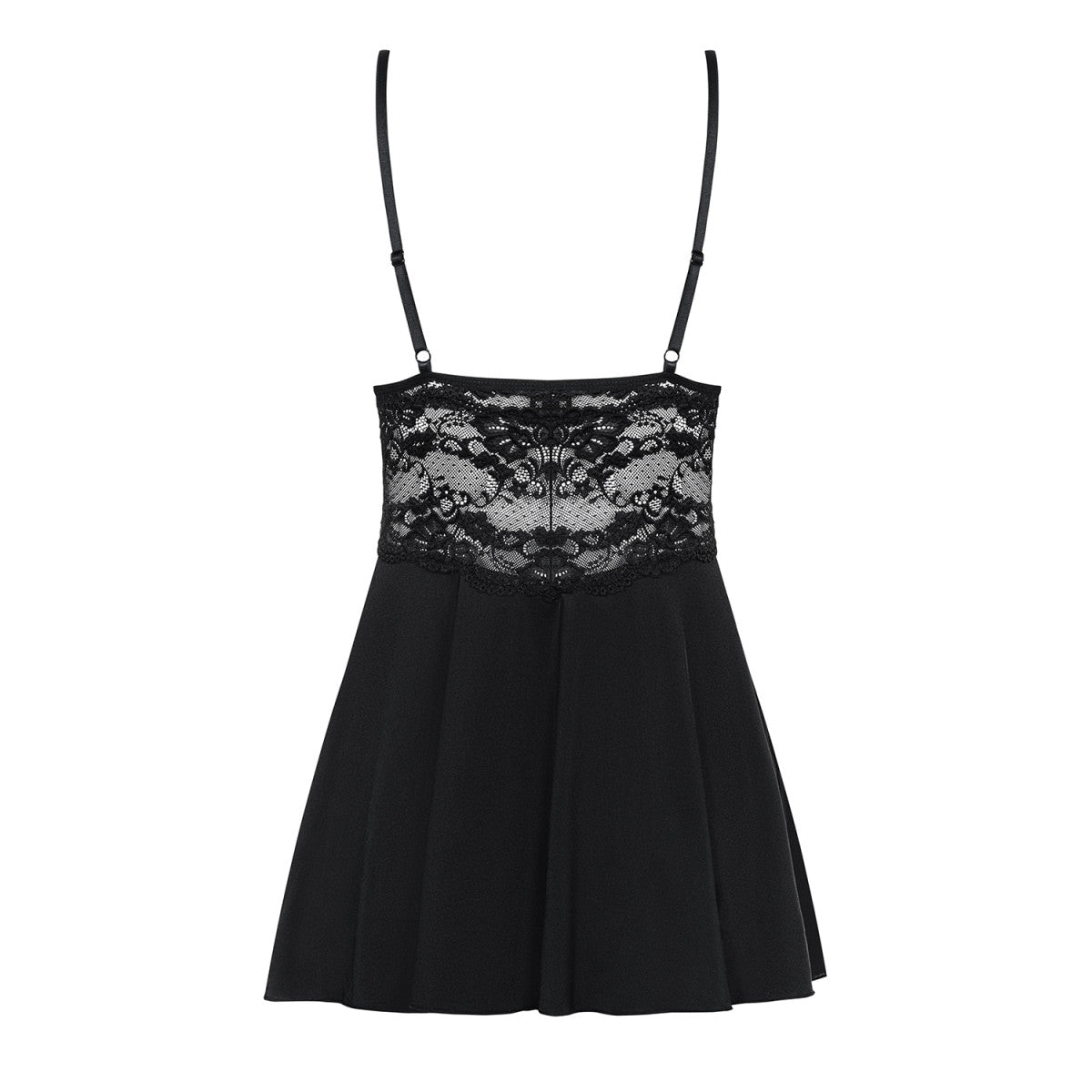 OB 810-BAB-1 babydoll & thong black