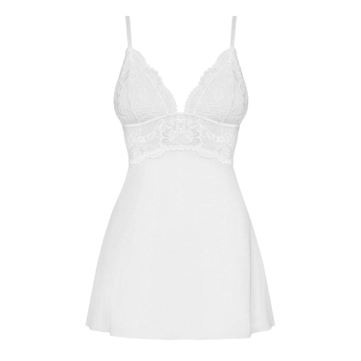 OB 810-BAB-2 babydoll & thong white