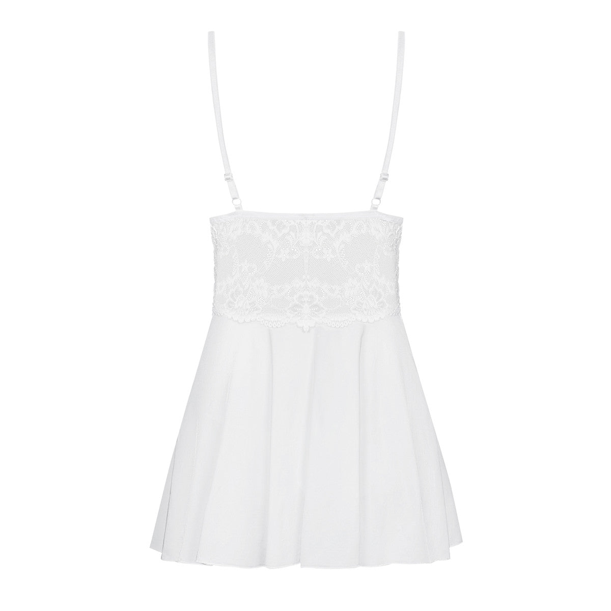 OB 810-BAB-2 babydoll & thong white