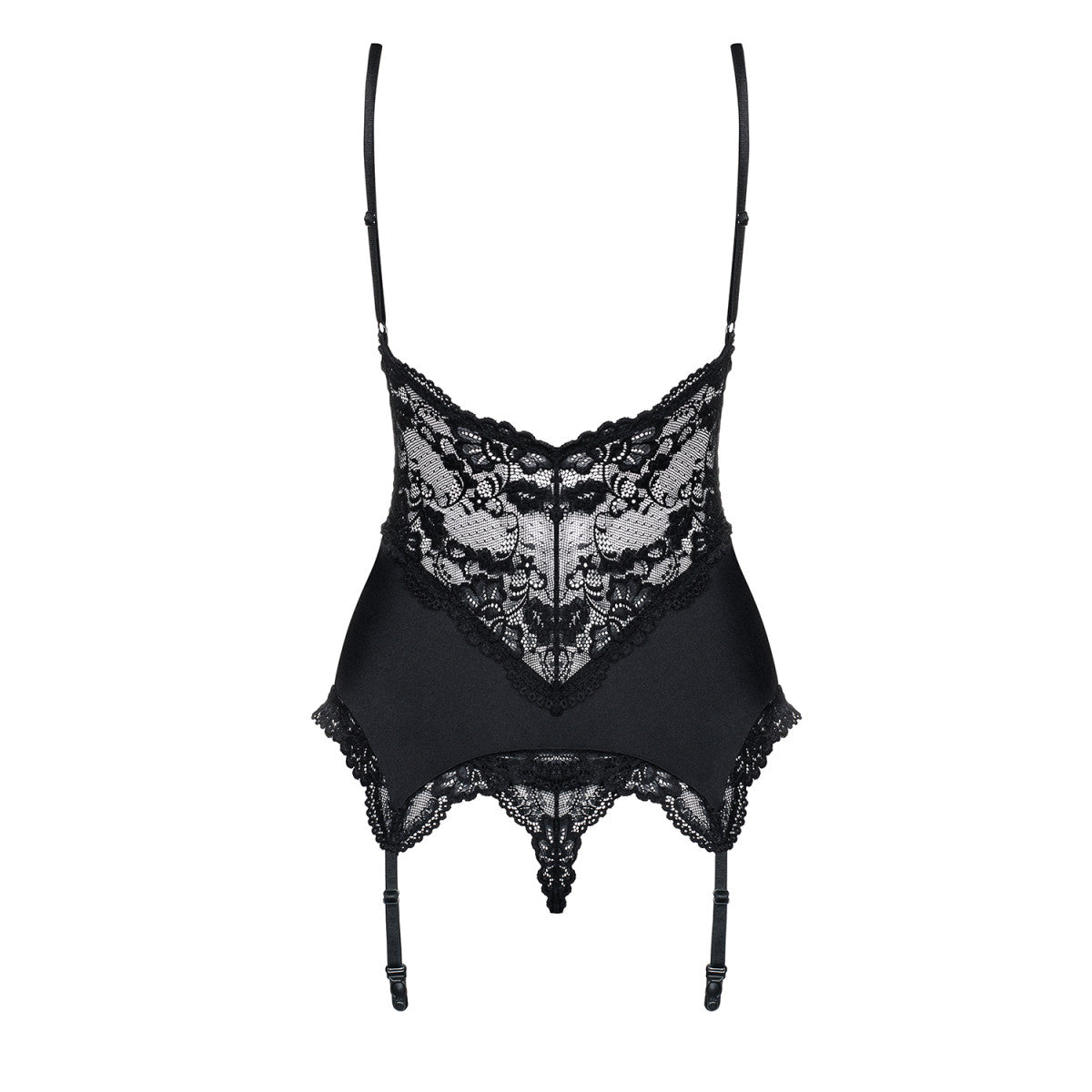 OB 810-COR-1 corset & thong black