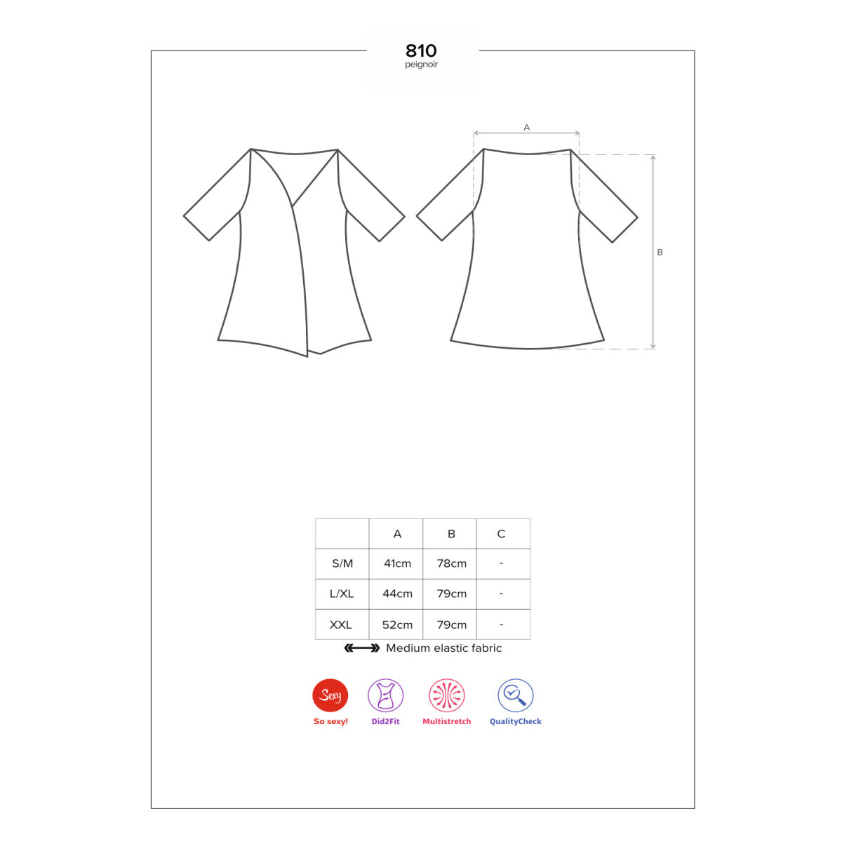 Ob 810-pei-1 peignor size plus