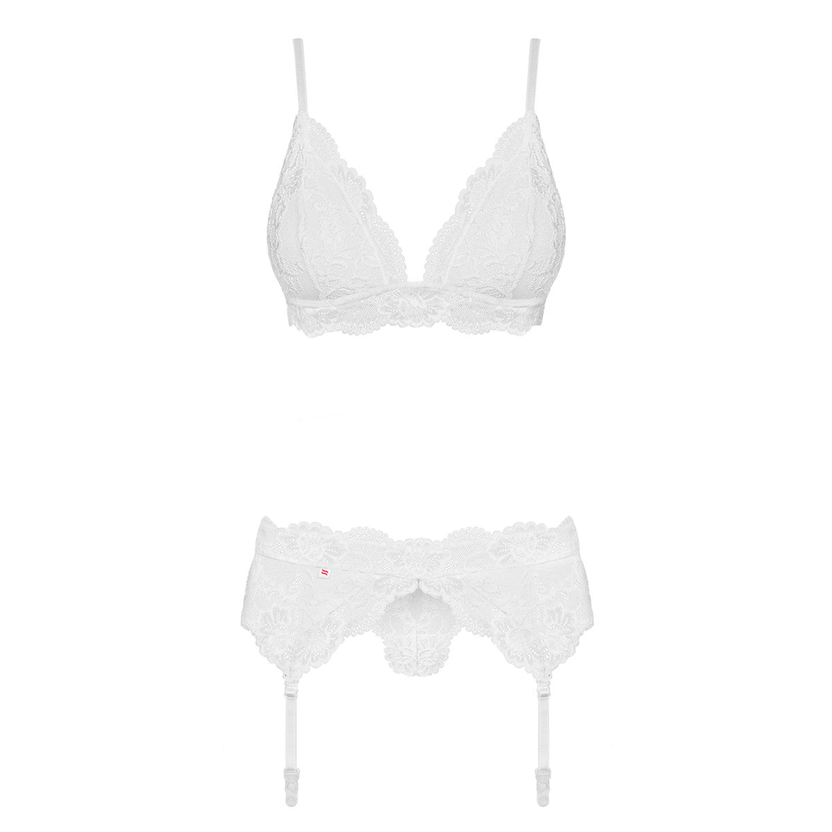 810-SEG-2 bruidslingerie 3-delig – wit