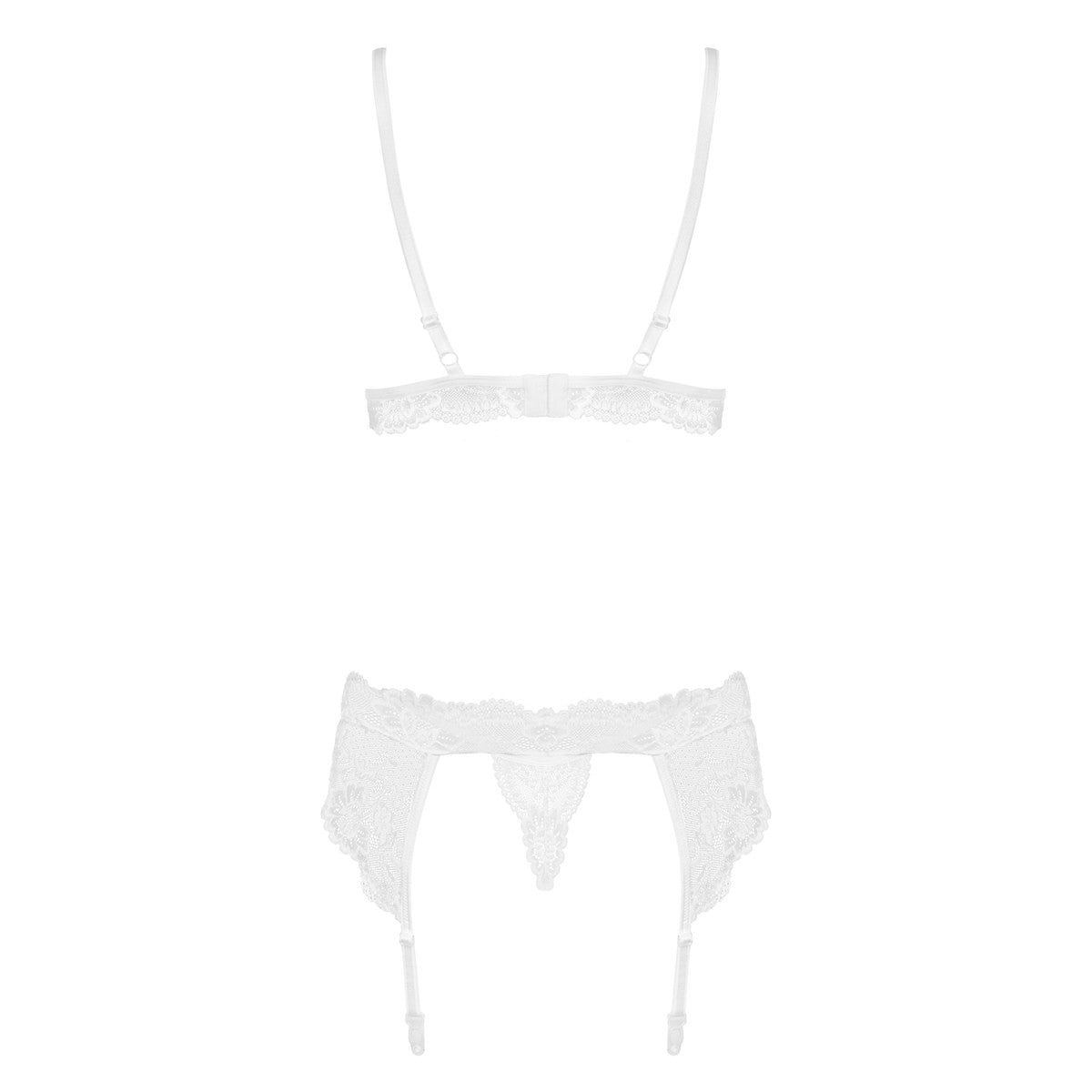 810-SEG-2 bruidslingerie 3-delig – wit