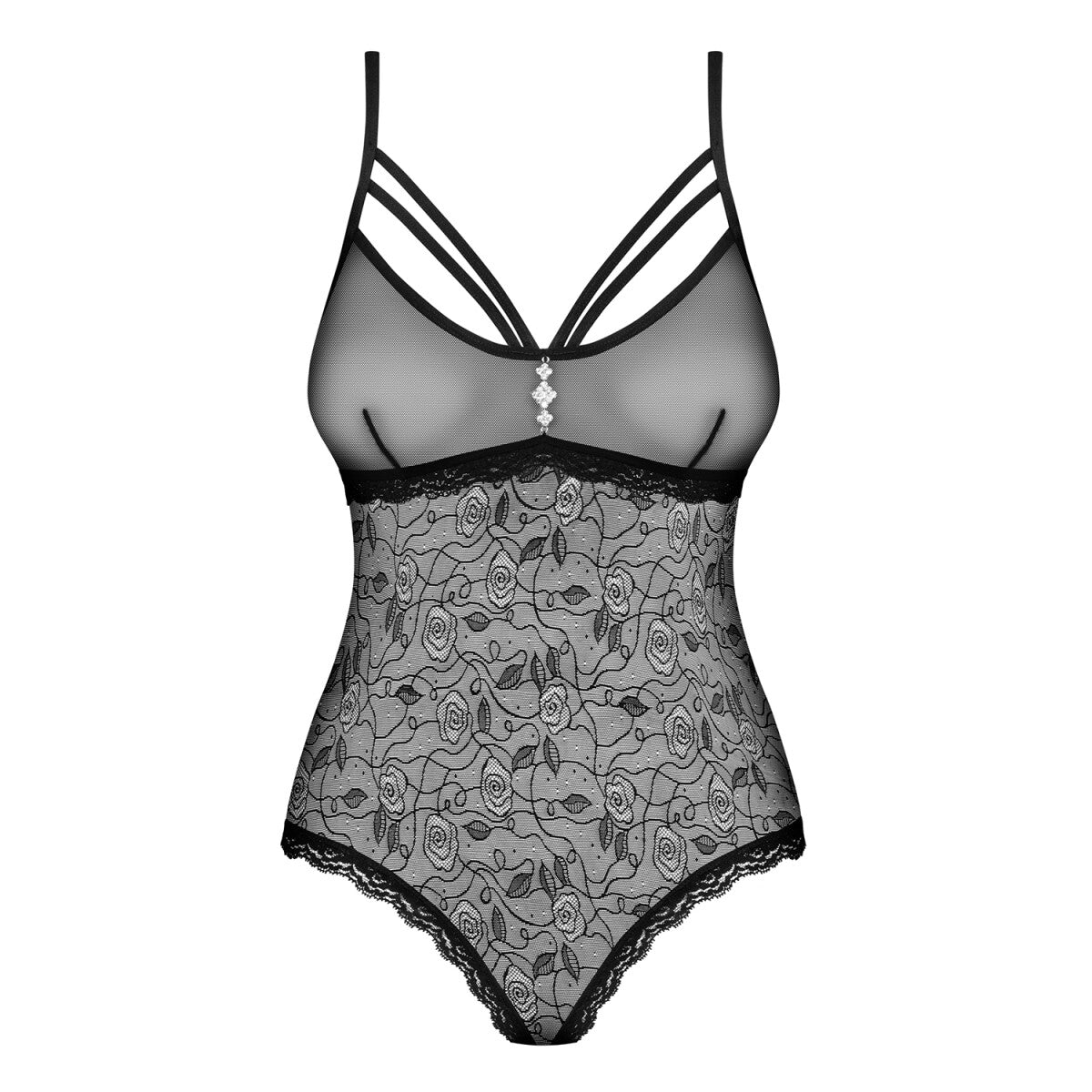 818-TED-1 kanten body – zwart