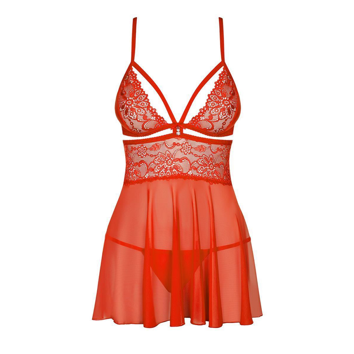 838-BAB-3 babydoll – rood