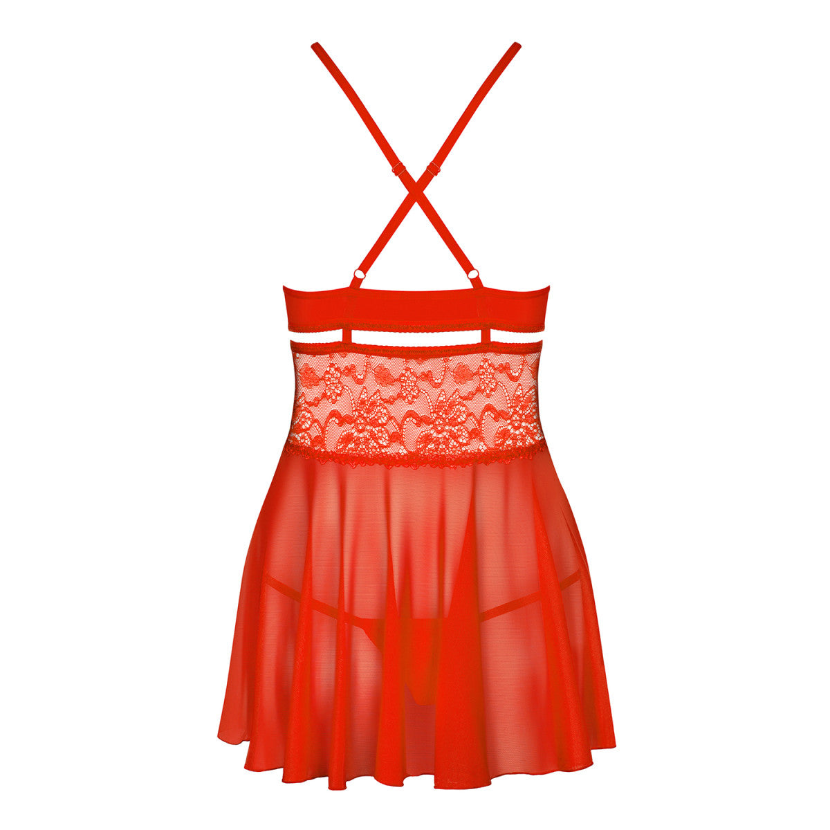 838-BAB-3 babydoll – rood