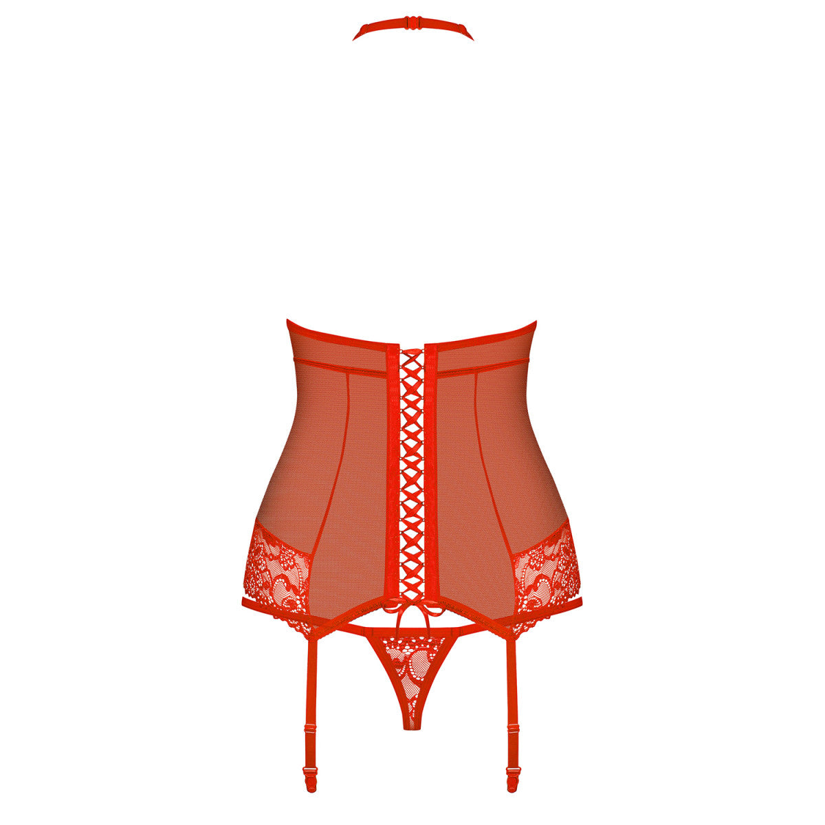OB 838-COR-3 corset & thong red