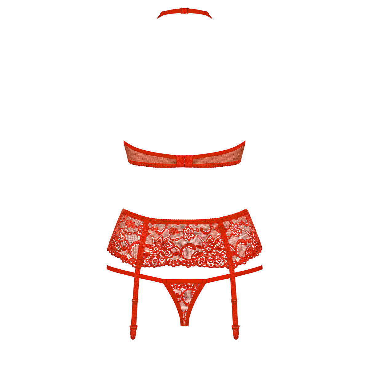 838-SEG-3 lingerieset 3-delig – rood