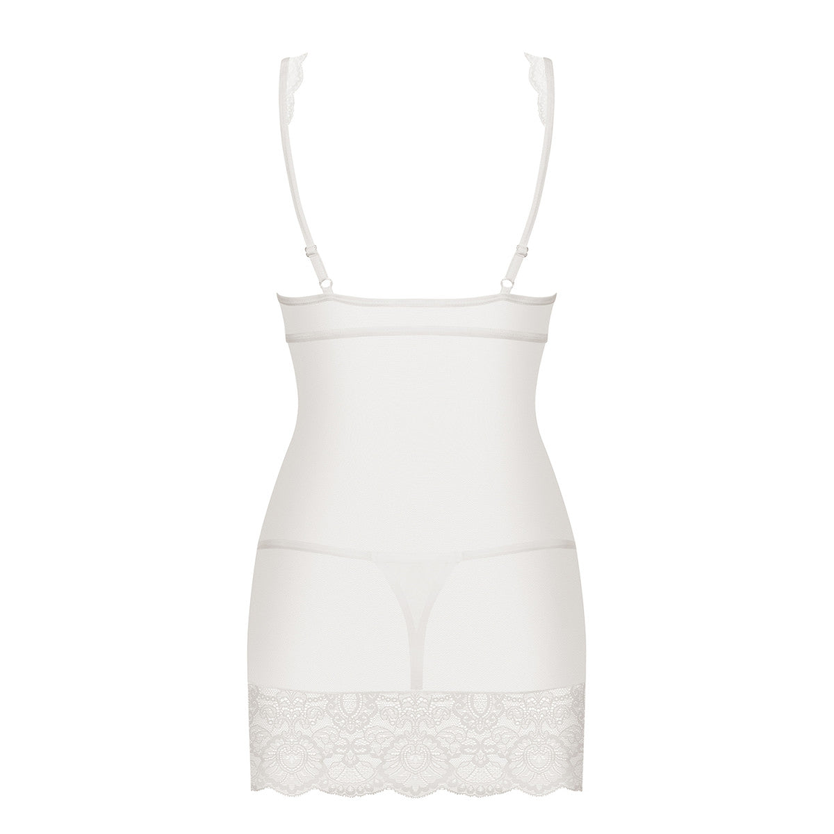 OB 853-CHE-2 chemise & thong white