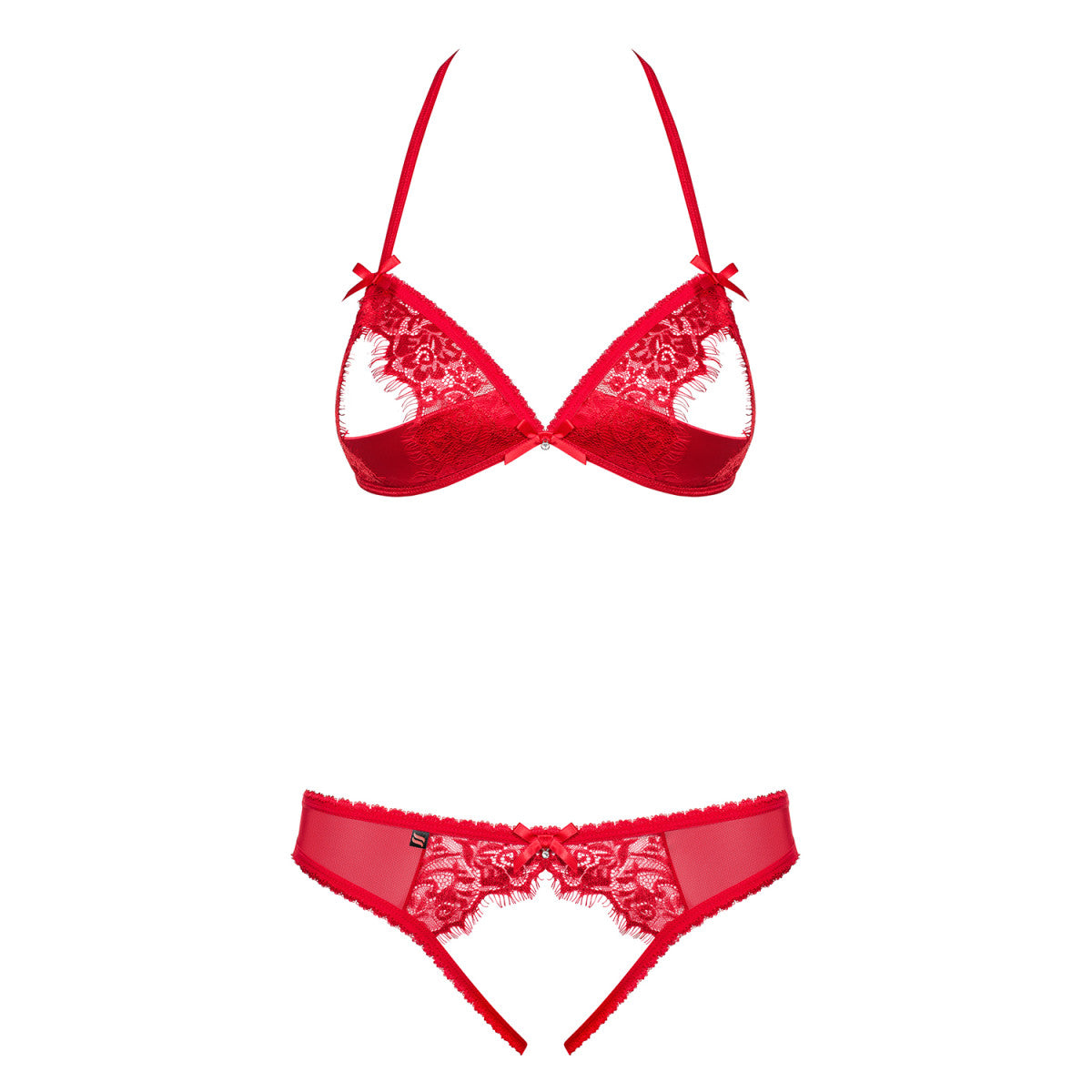 Ob 870-sec-3 2 pcs set with open bra - Obsessive