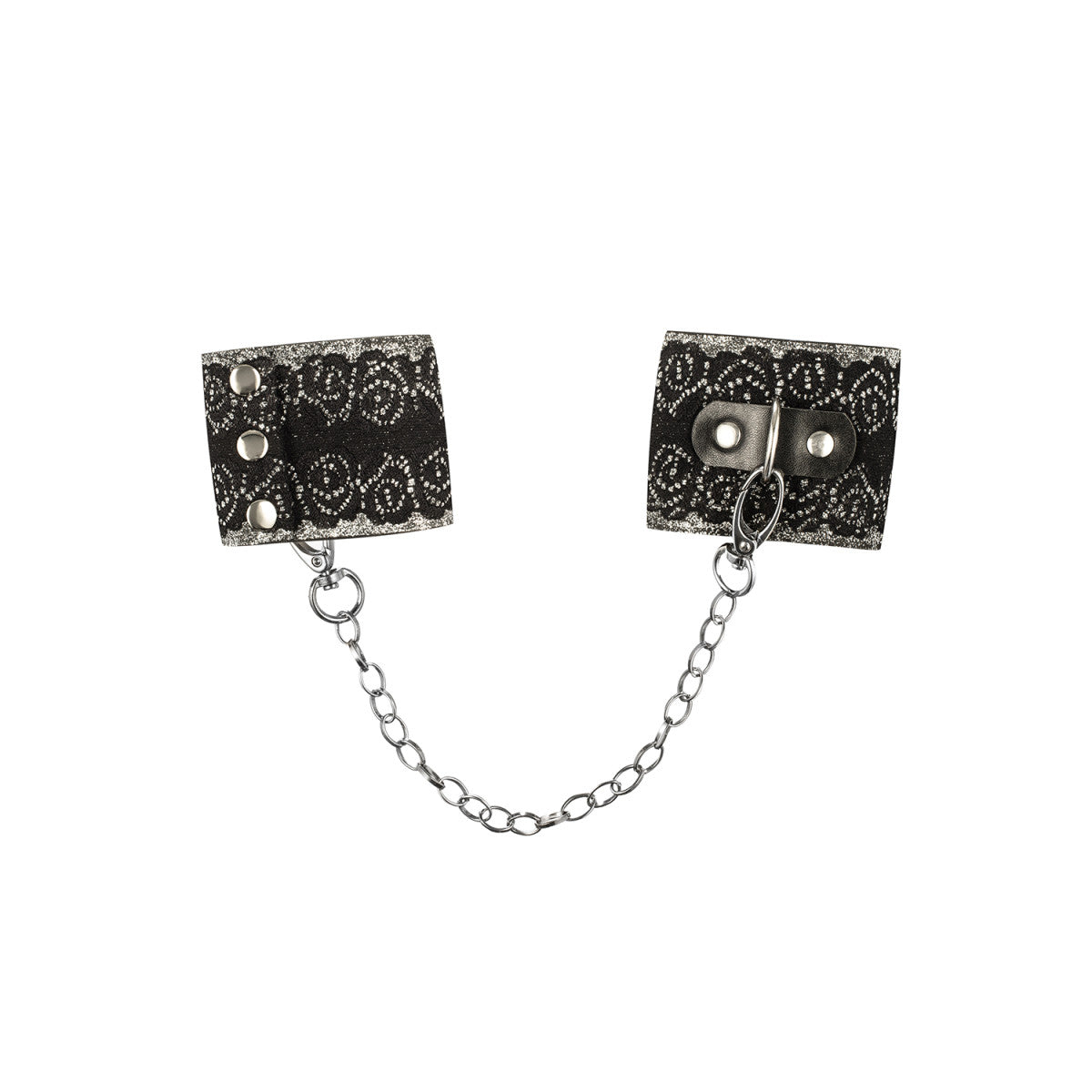 Ob a747 cuffs silver-black - Obsessive