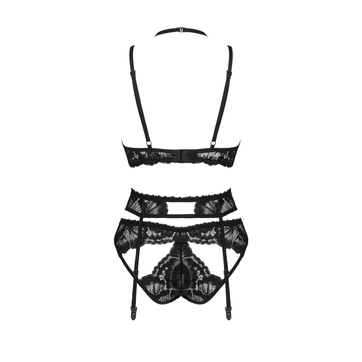 Alessya lingerieset 3-delig – zwart