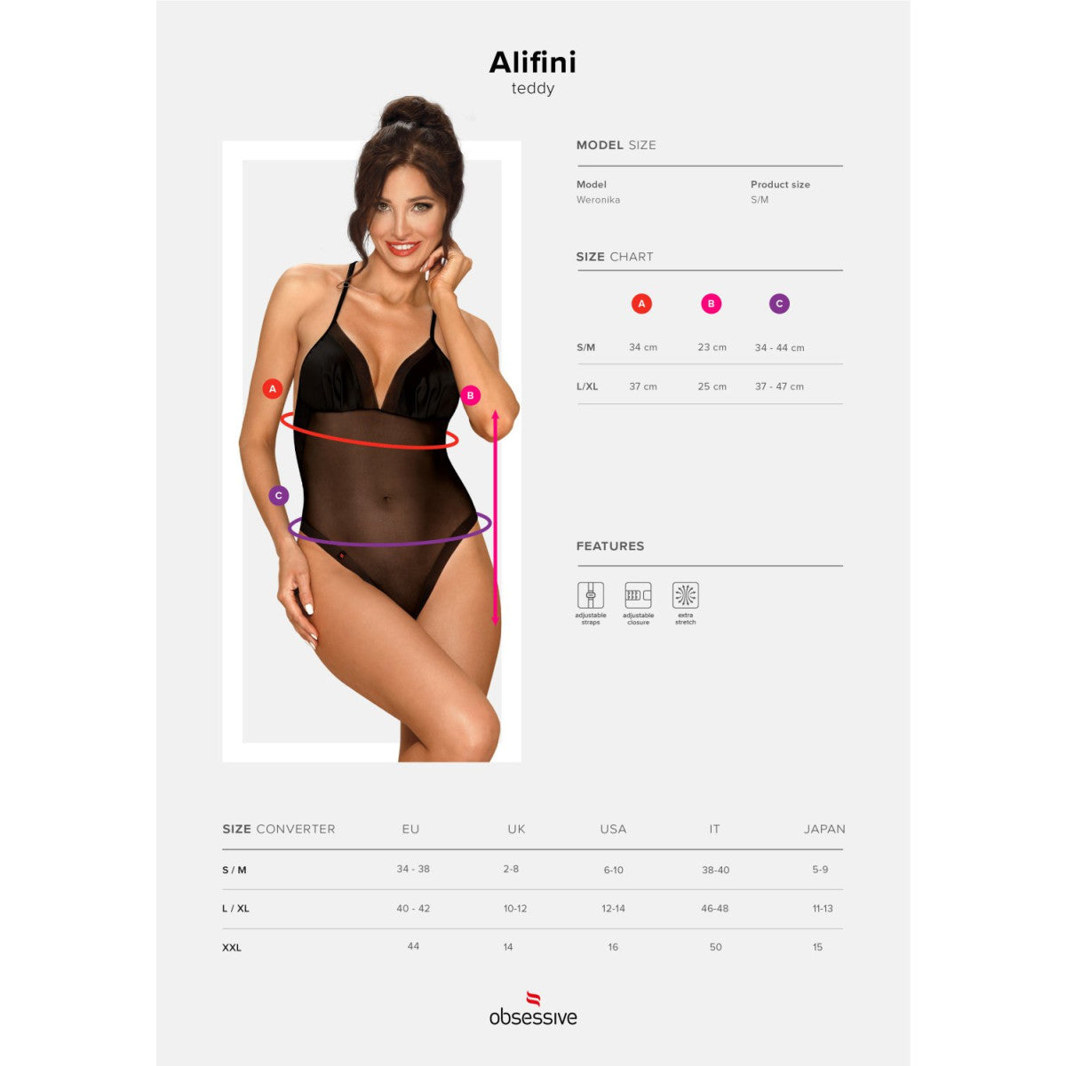 Alifini body – zwart