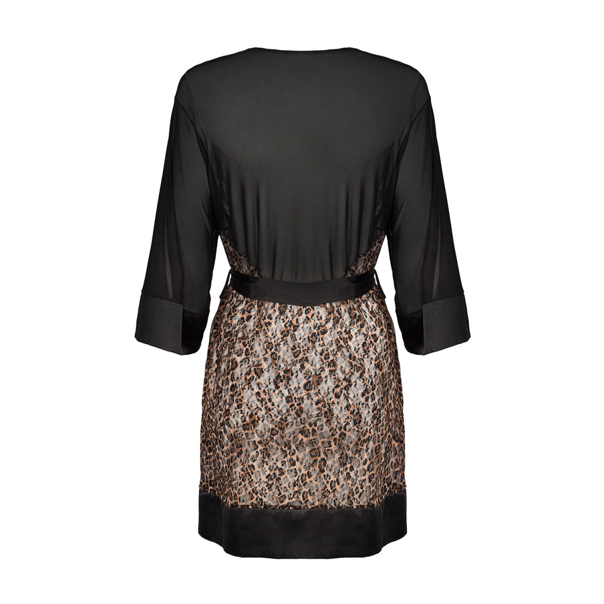 Allunes kimono – zwart-panterprint – detail 5