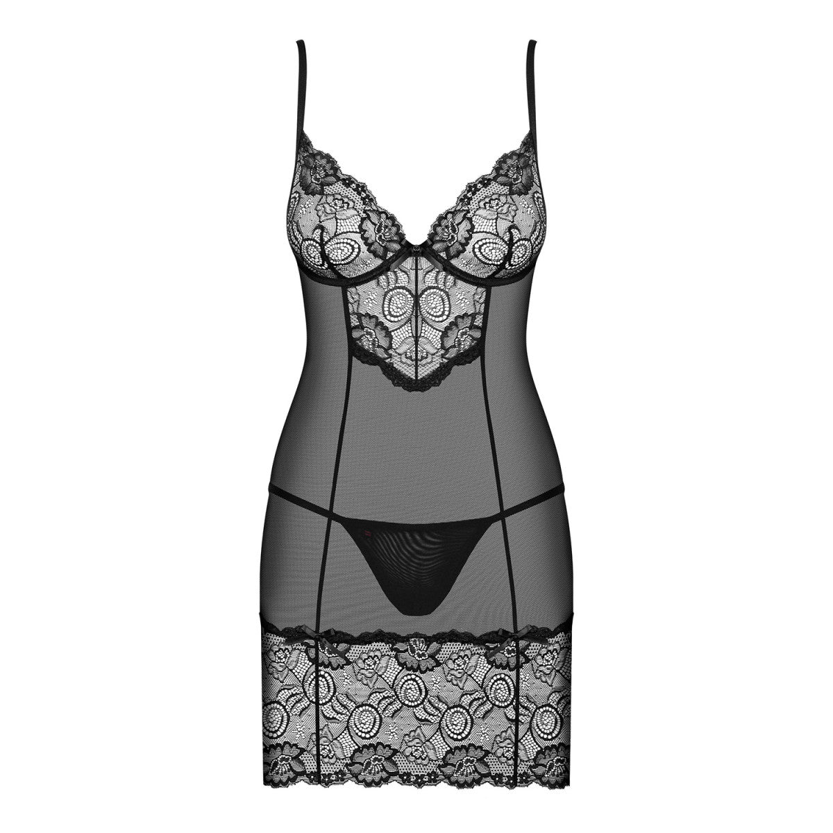 OB Alluria chemise & thong black