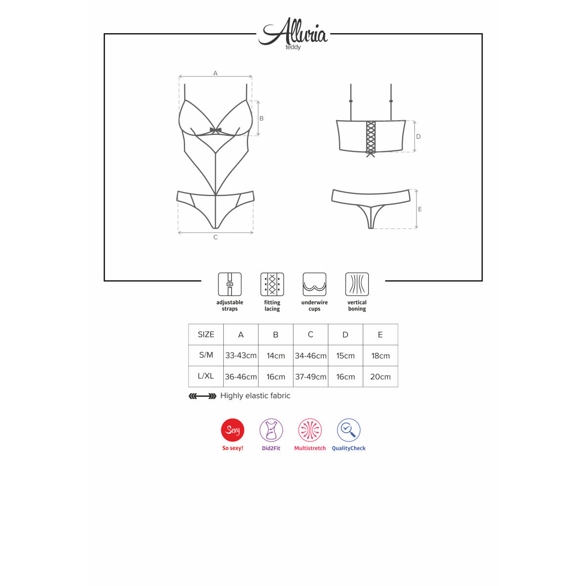 Alluria body – zwart