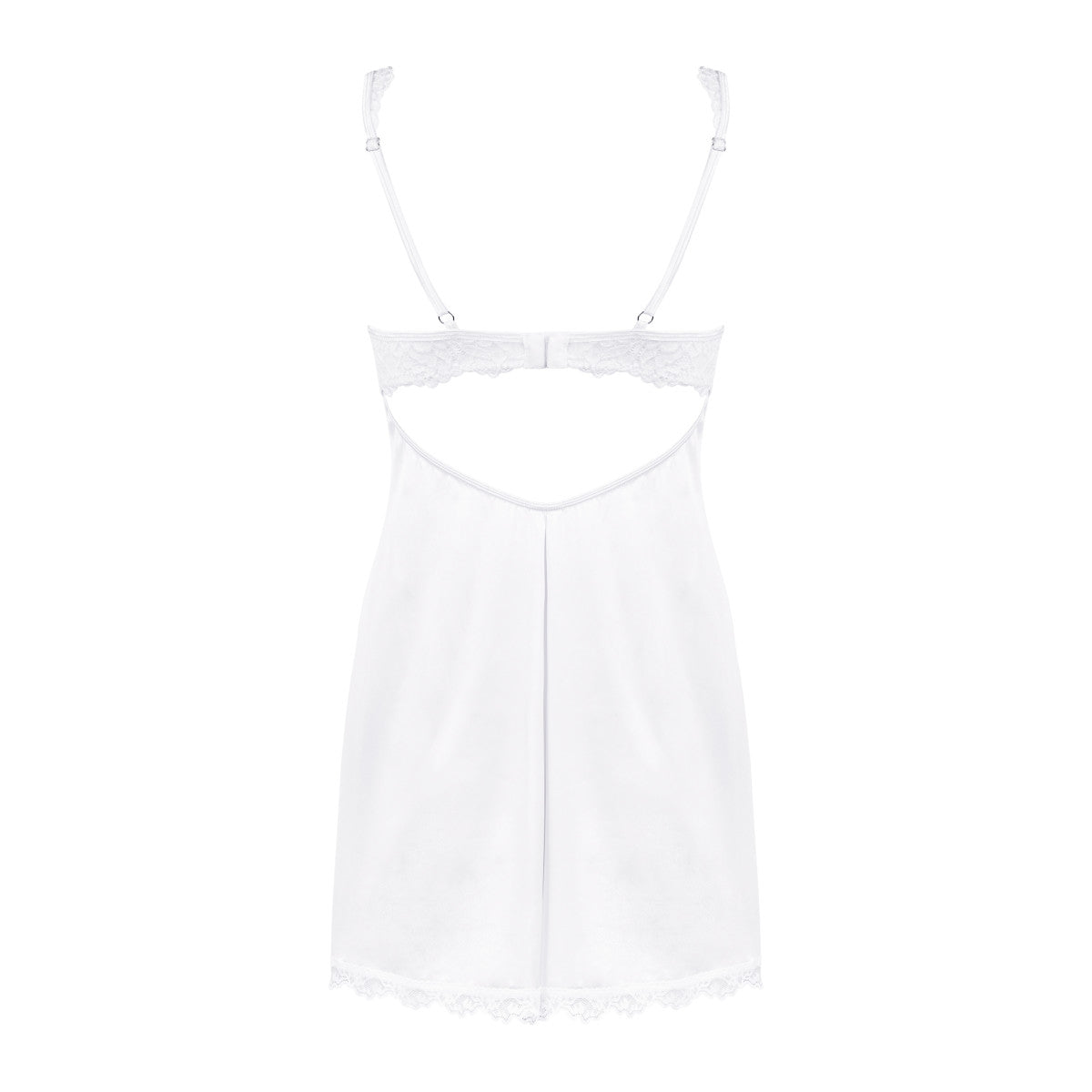 Amor babydoll met beugels – wit
