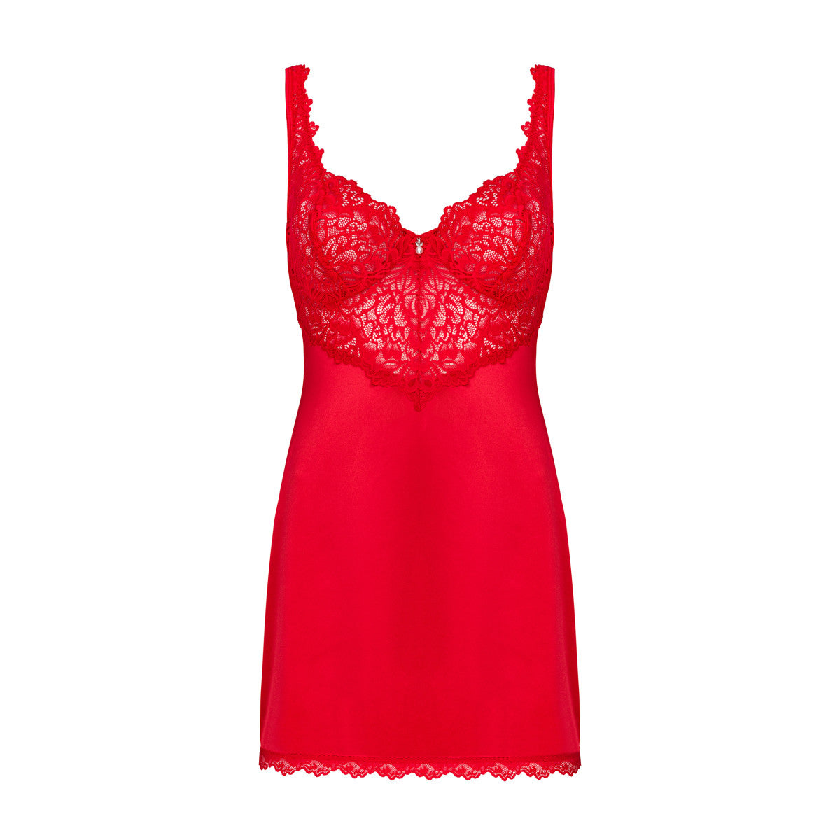 Ob amor cherris chemise & thong red - Obsessive