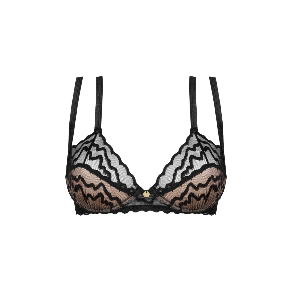 Arienna bustier met beugels – zwart