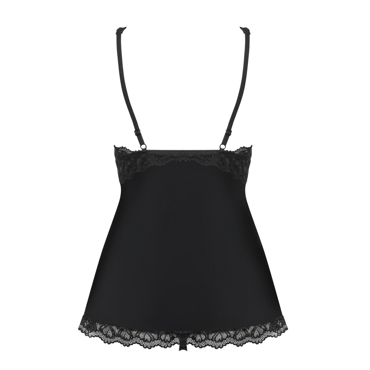 Arisha kanten babydoll – zwart