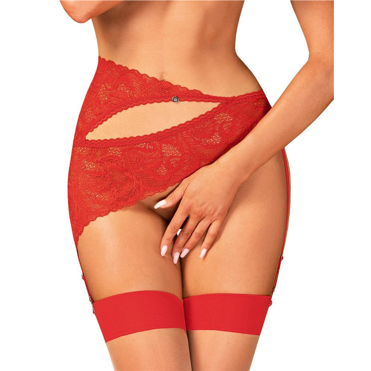 OB Atenica garter belt red