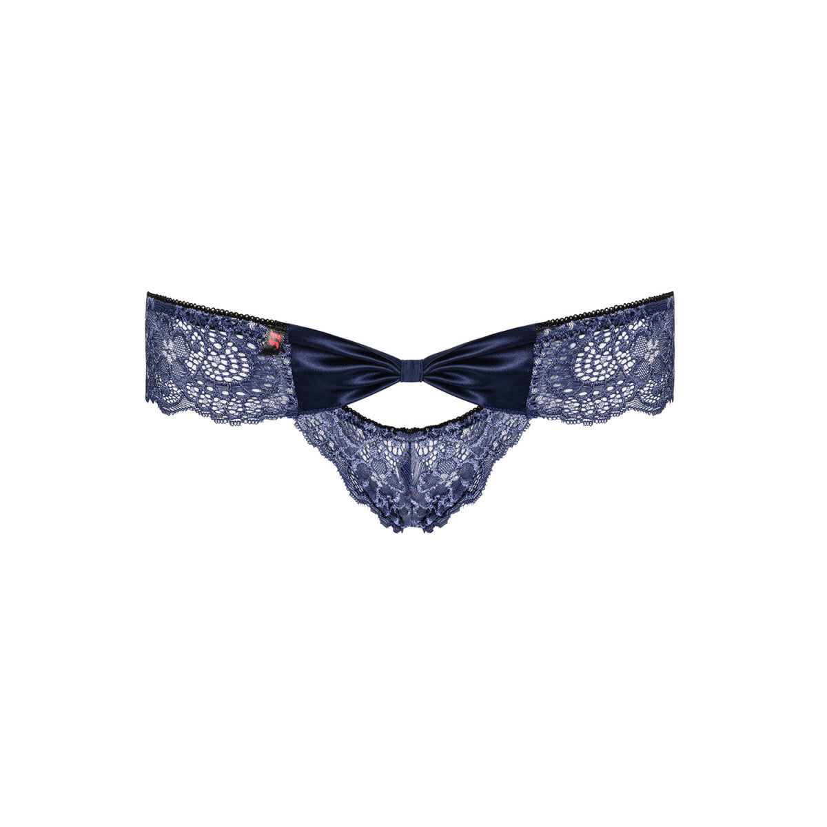 Auroria kanten string – blauw