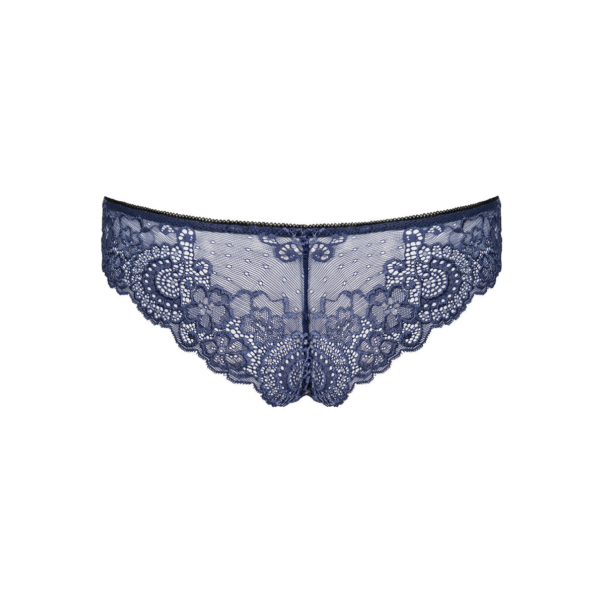 Auroria kanten string – blauw