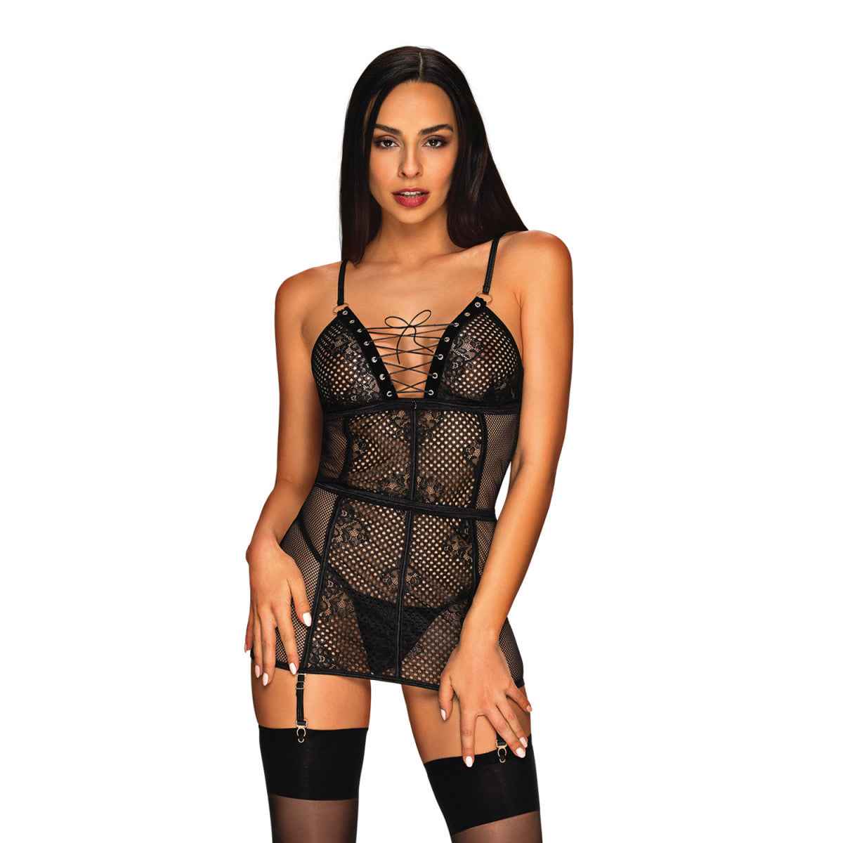OB Basitta chemise & thong black
