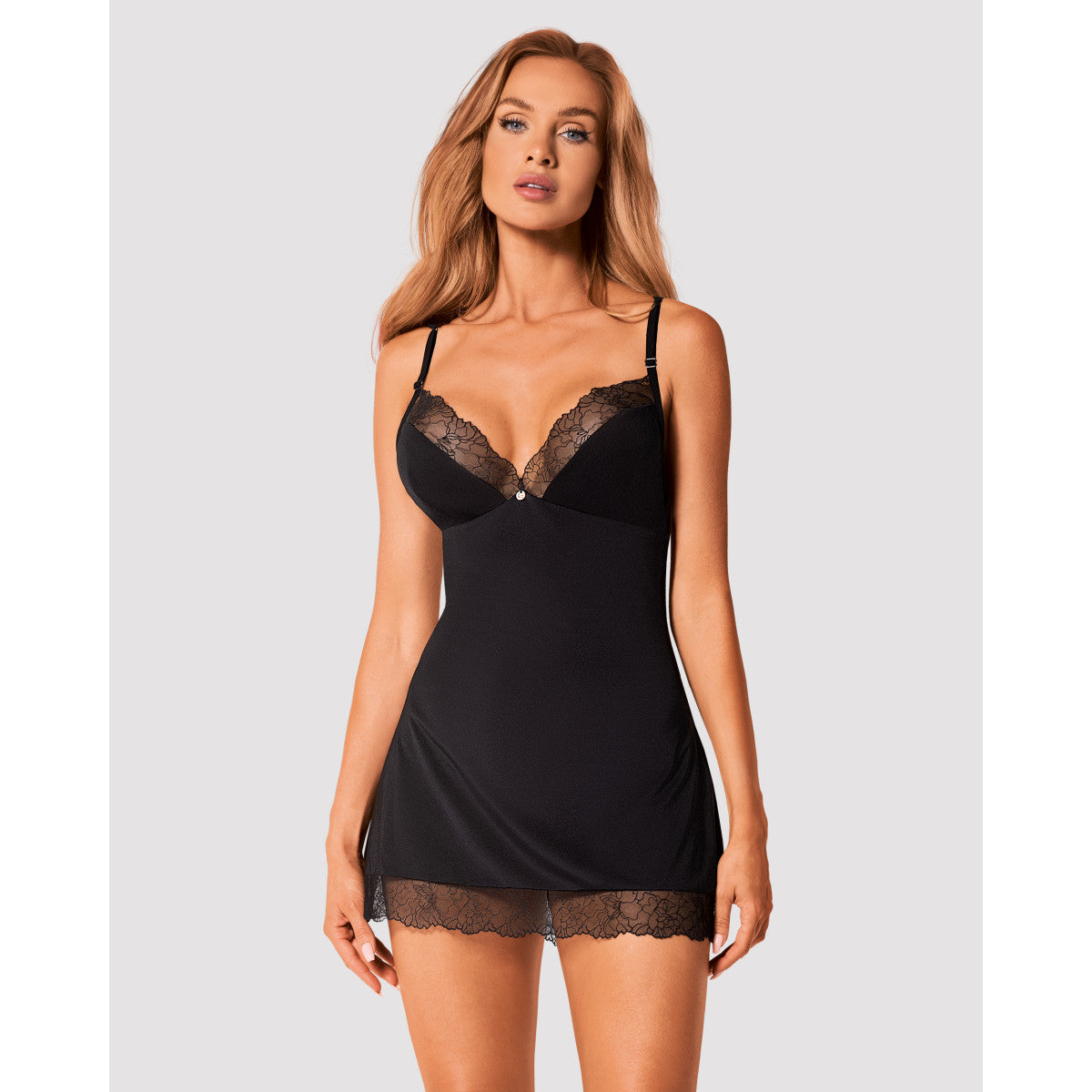 OB Bella Rou chemise & thong black