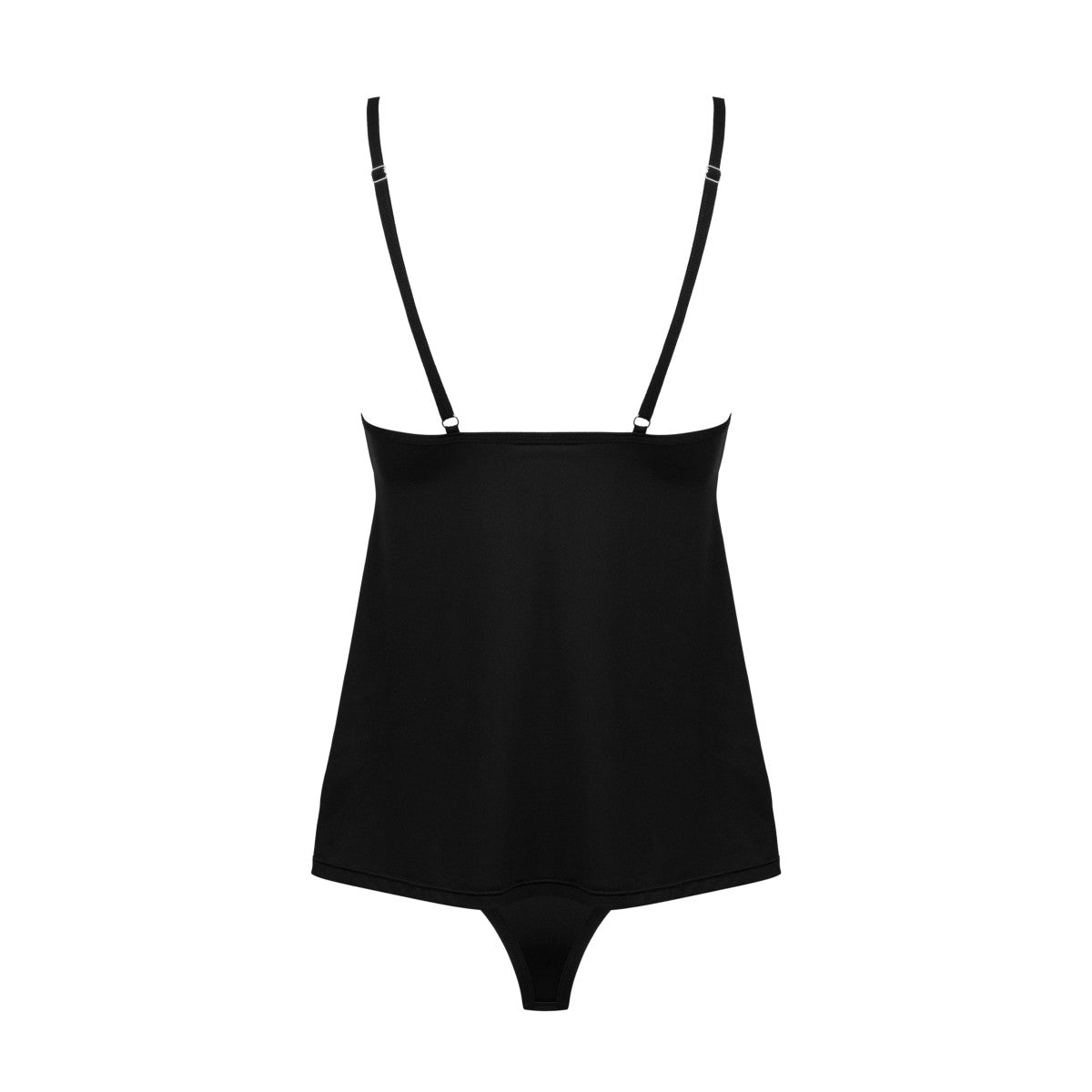 Ob bella rou top & panties black - Obsessive
