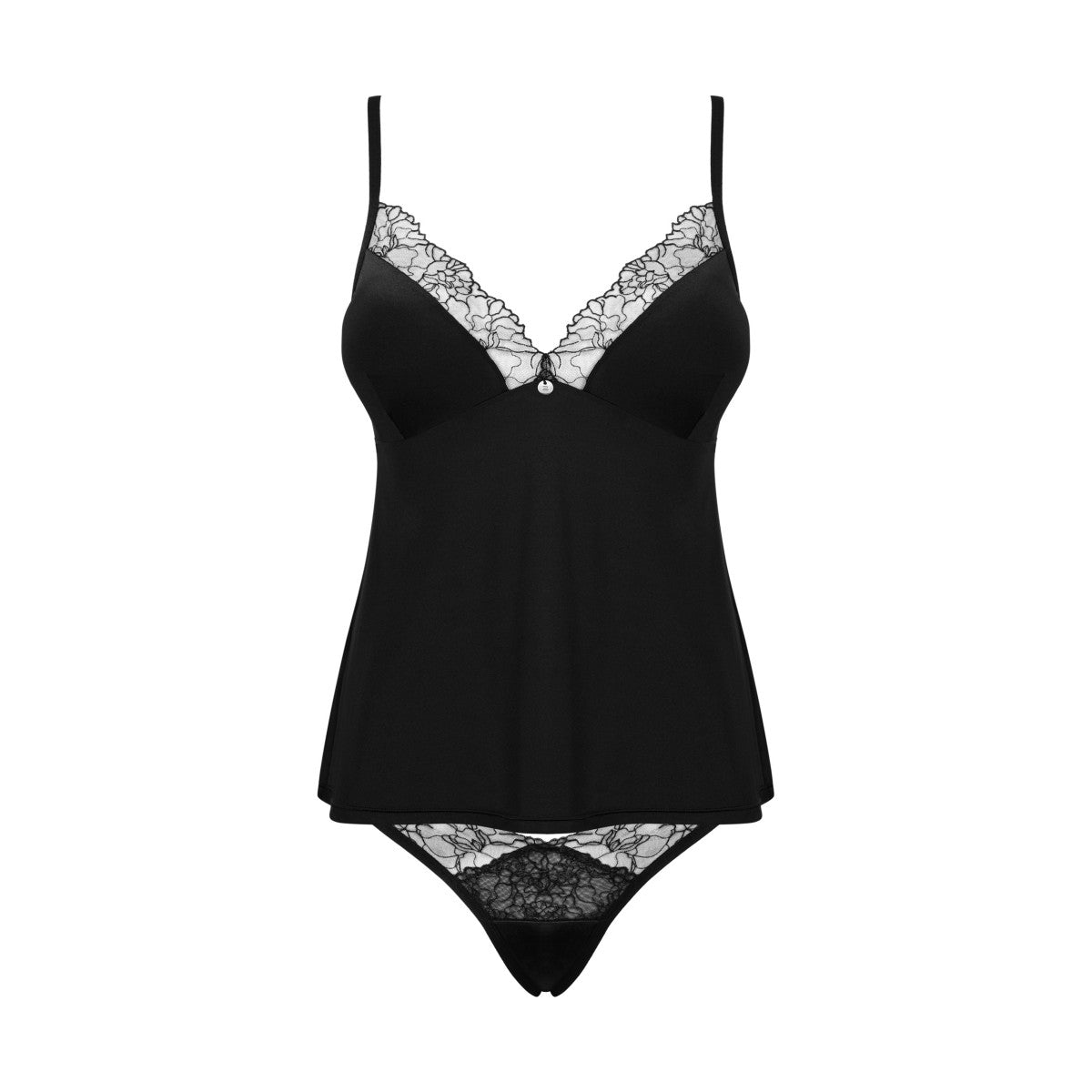 OB Bella Rou top & panties black