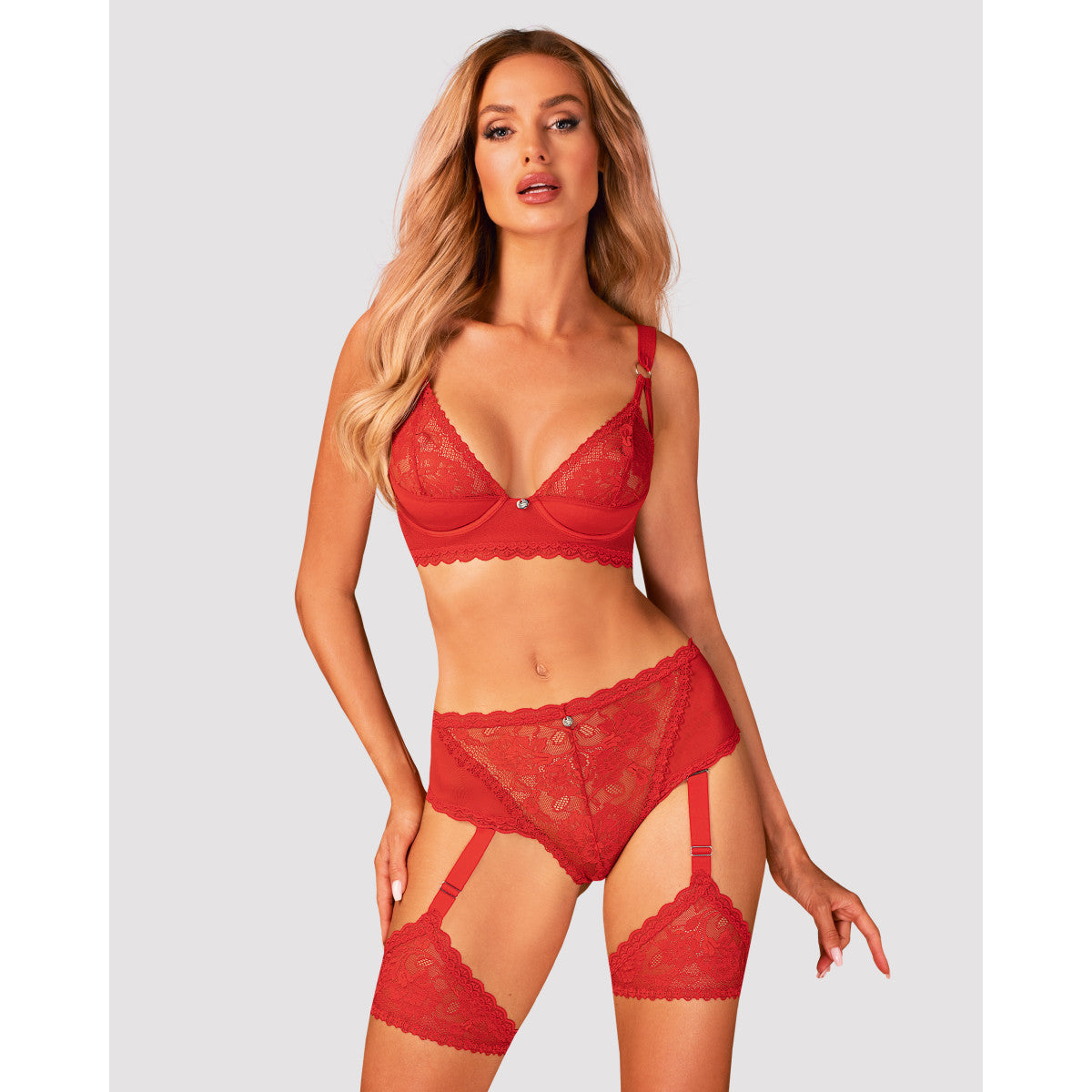 Belovya kanten bustier – rood