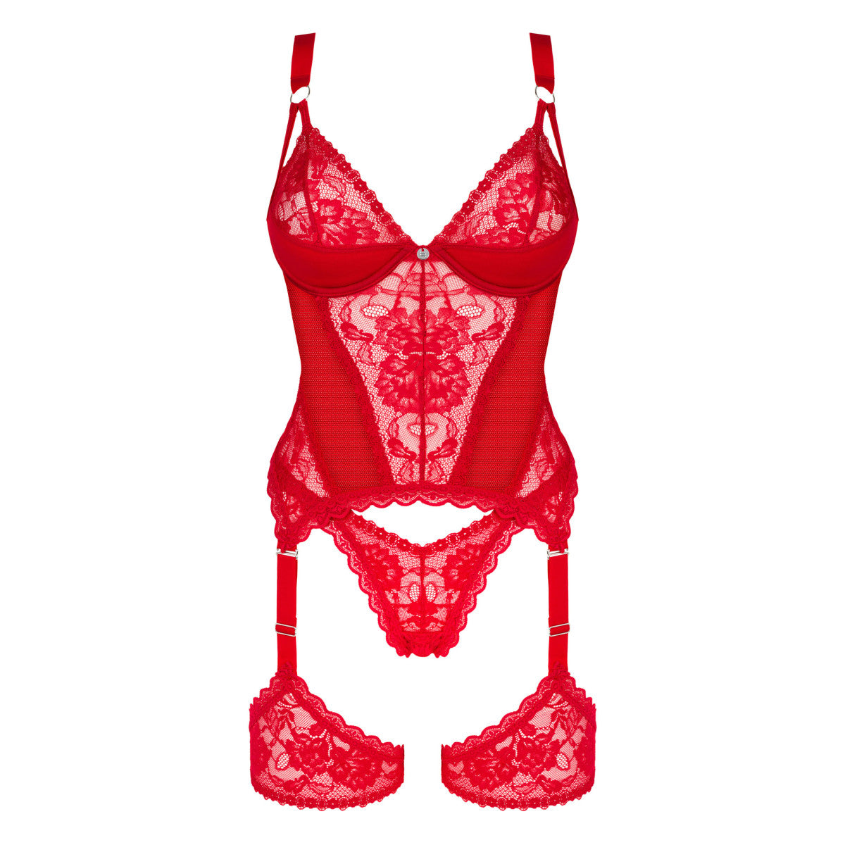 OB Belovya corset &amp; thong red