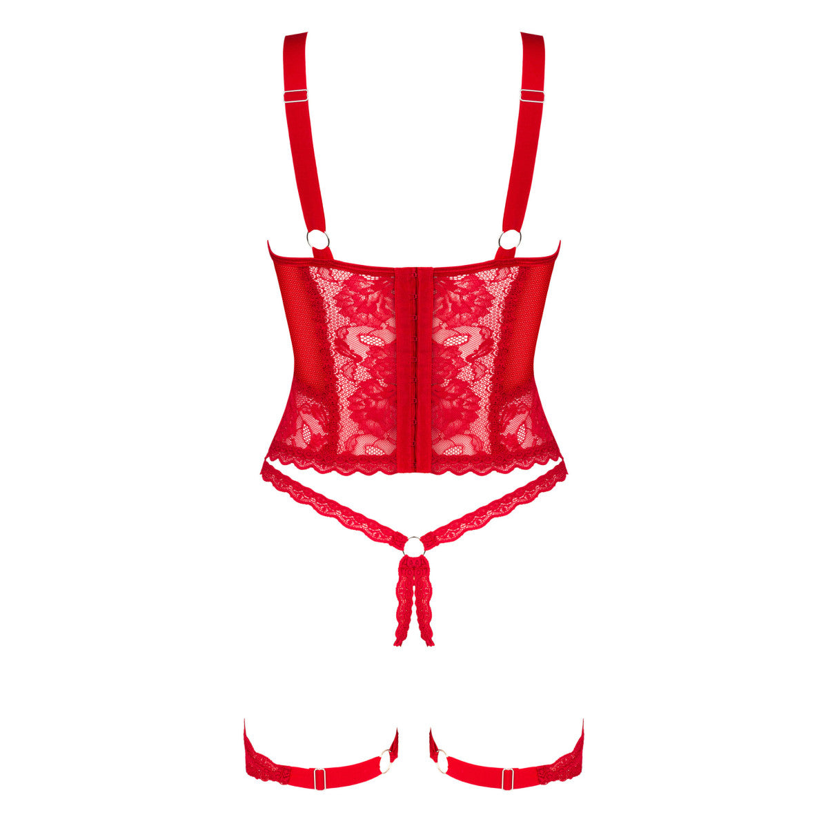 OB Belovya corset &amp; thong red