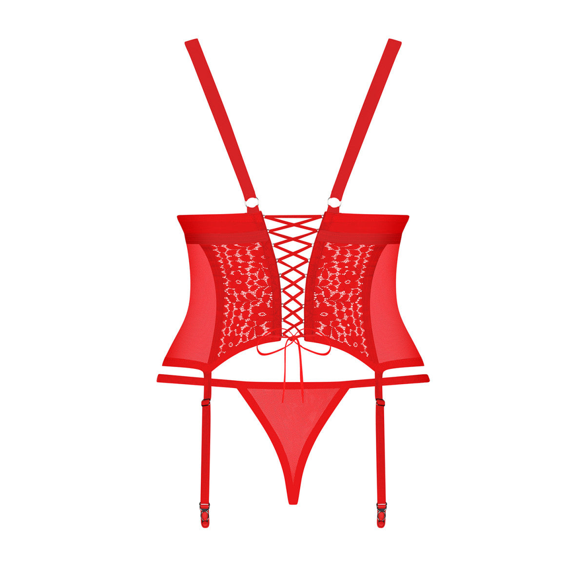 OB Blossmina corset & thong red