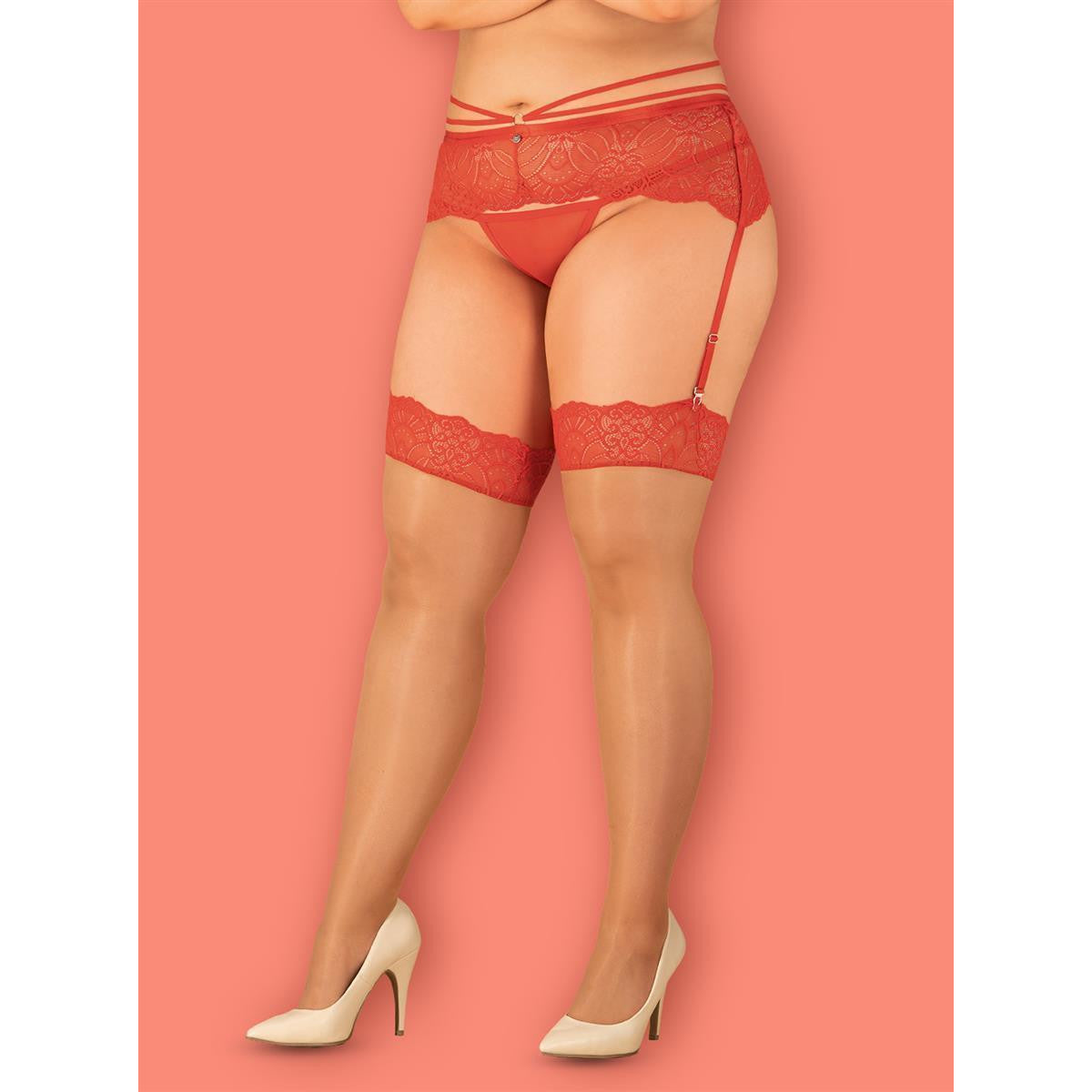 OB Blossmina stockings red