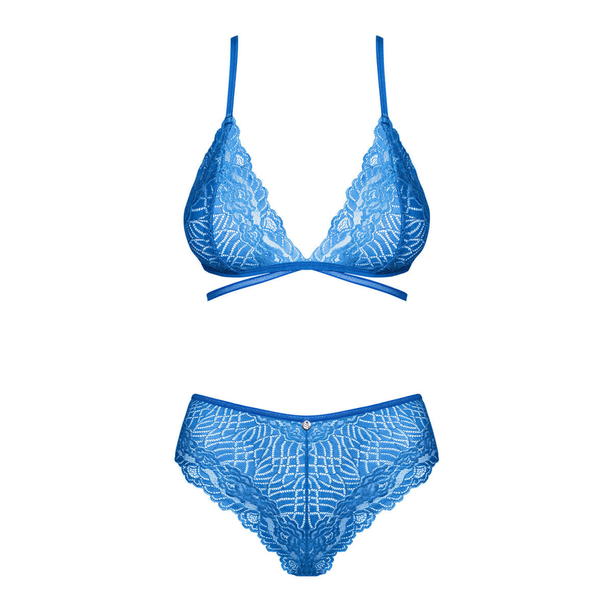 Bluellia kanten bh-set – blauw – detail 4