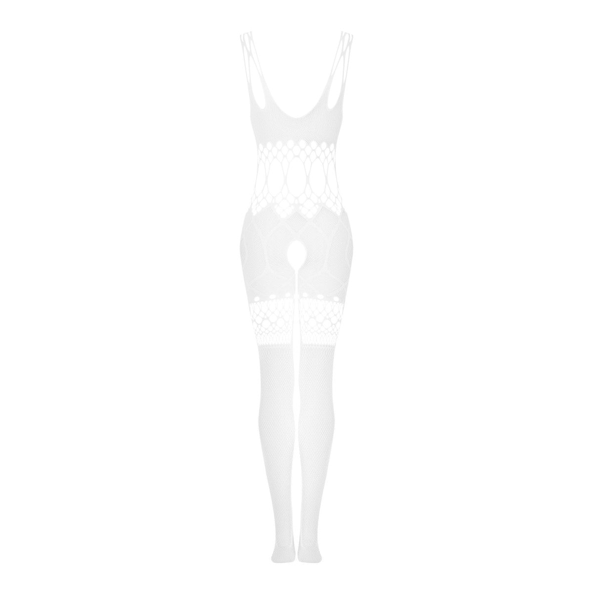 G330 bodystocking met open kruis – wit – detail 3
