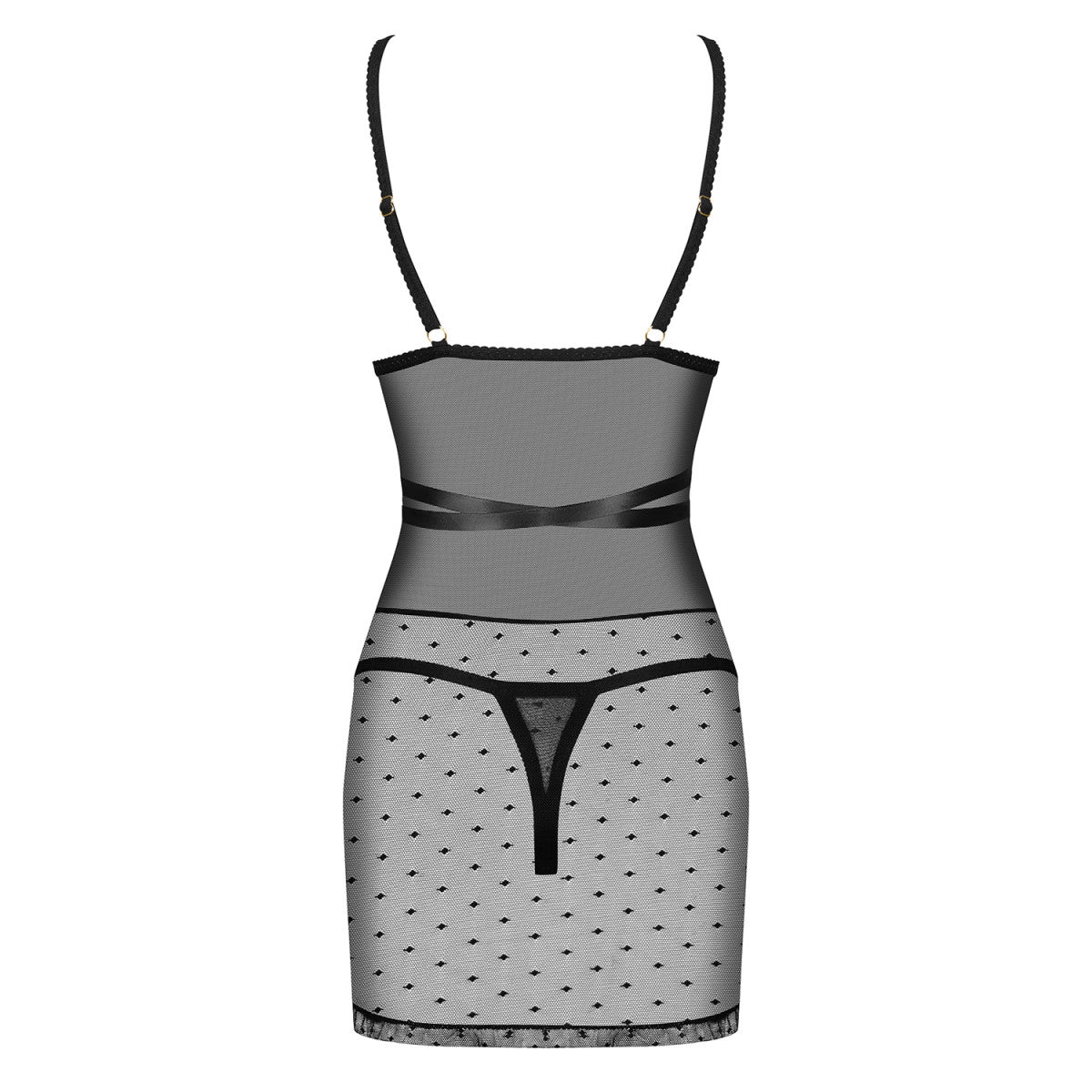 OB Bowessa chemise & thong black