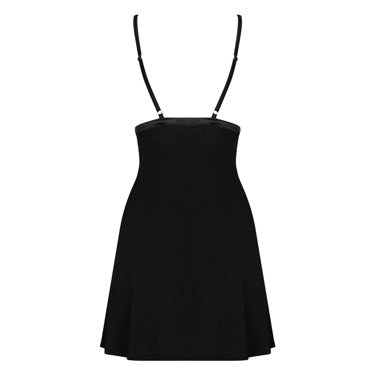 Cecilla kanten babydoll – zwart