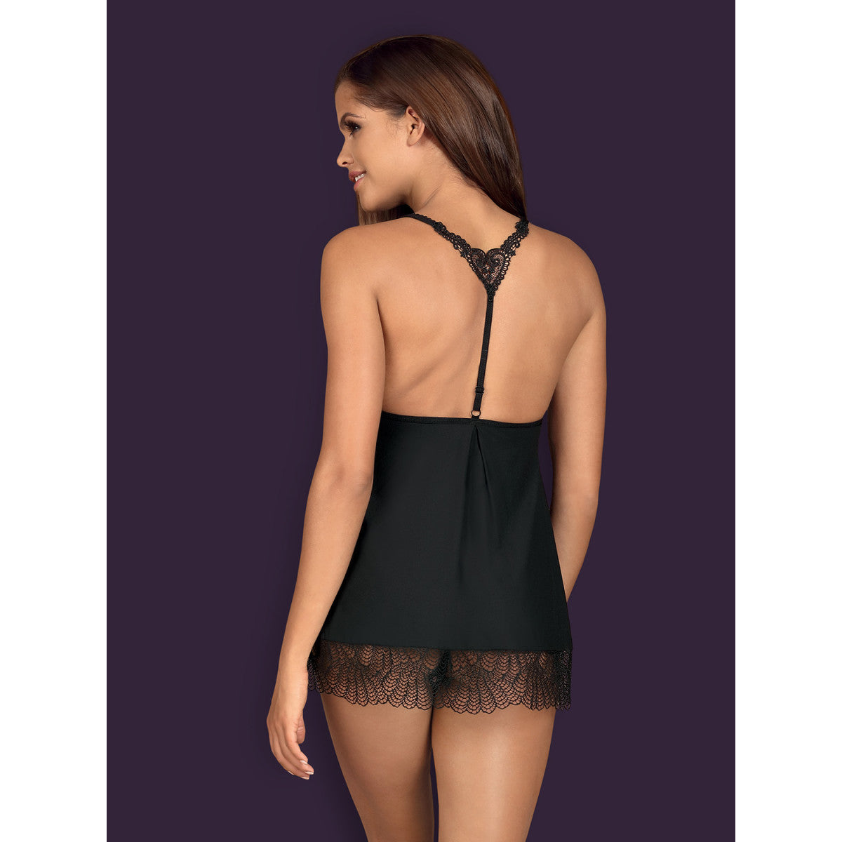 Ob chiccanta babydoll & thong black