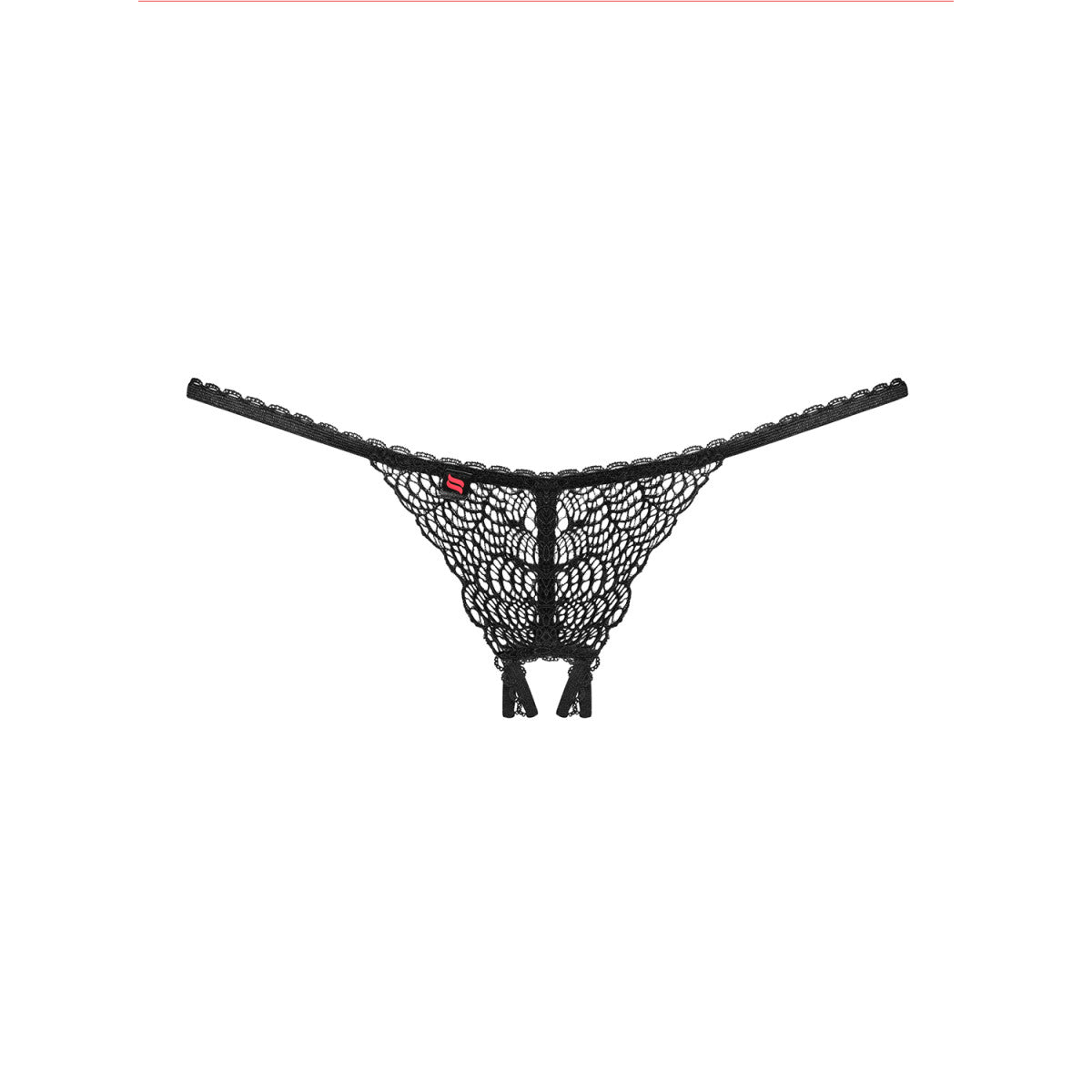 Chiccanta open lingerie met open kruis – zwart