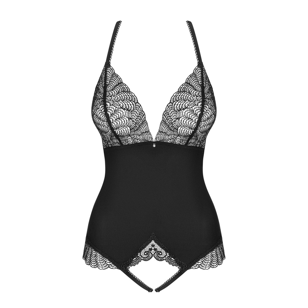 Chiccanta body met open kruis – zwart – detail 4