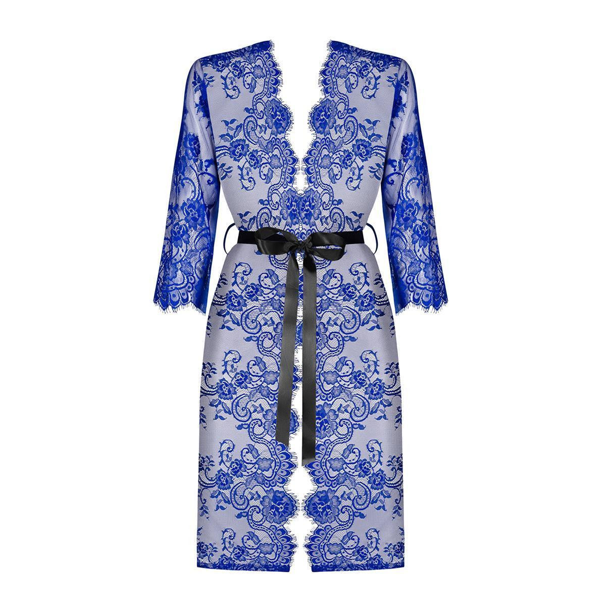Cobaltess kanten kimono – blauw
